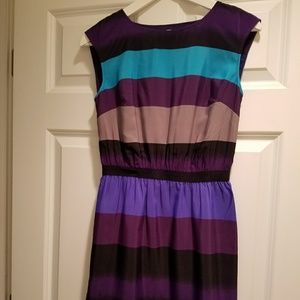 Loft striped dress petite XS